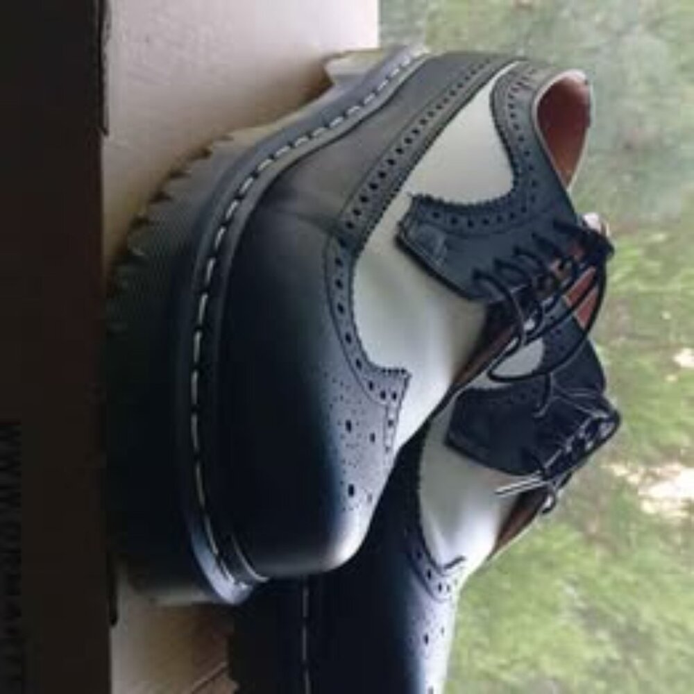 Dr. Martens 3989 Brogue black and white  Mens 10/Womens 11
